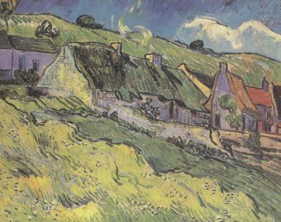 Vincent Van Gogh Thatched Cottages (nn04) china oil painting image